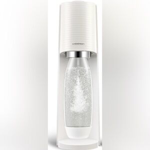 SodaStream Terra Sparkling Water Maker (White) with CO2, DWS Bottle cordless